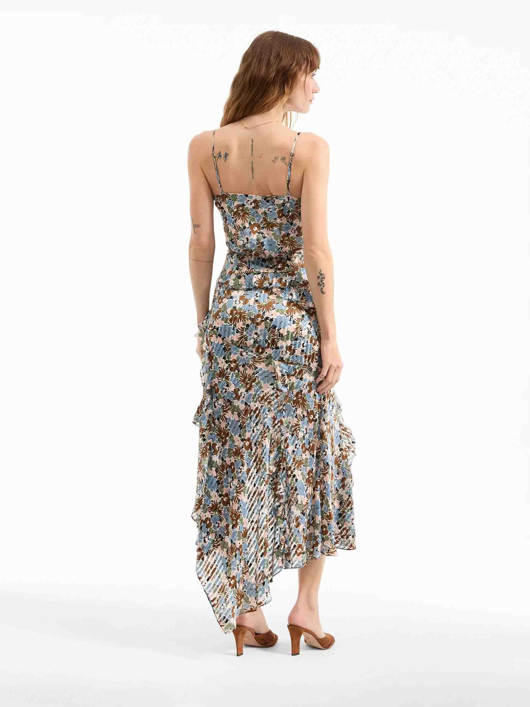 AVENEL SILK MIDI DRESS - 3