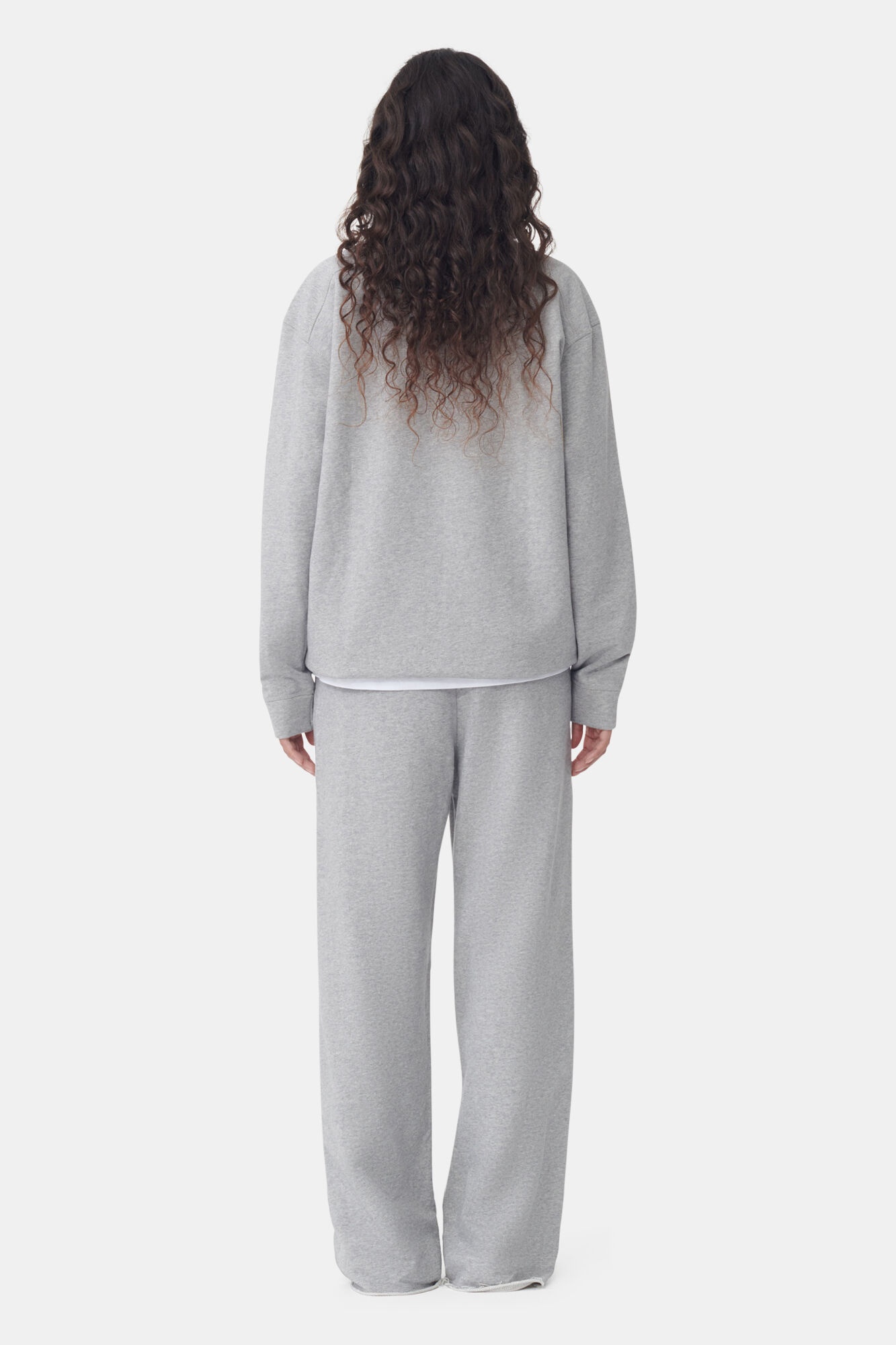 GREY ISOLI WIDE LEG PANTS - 4