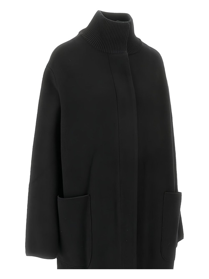EMPORIO ARMANI turtleneck pocket long coat outlook