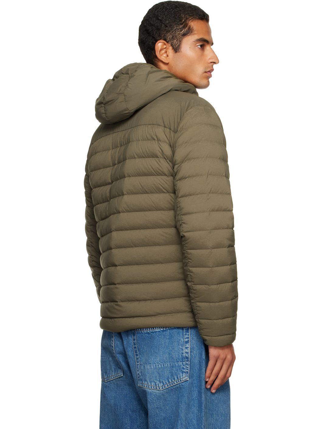 Khaki 4100020 Seamless Tunnel Nylon Down-TC Jacket - 3