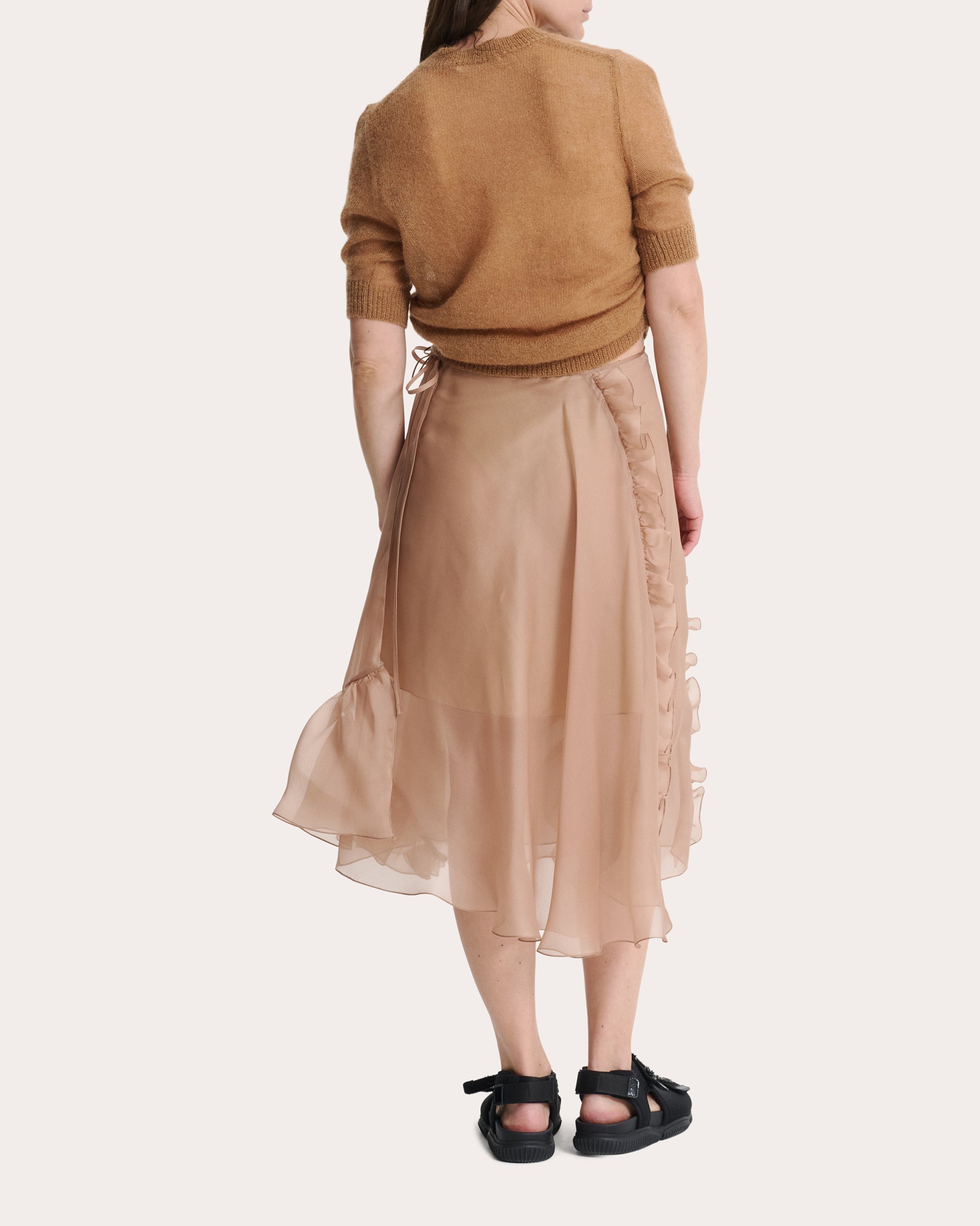 Videl Shirred Wool Knit Pullover - 3