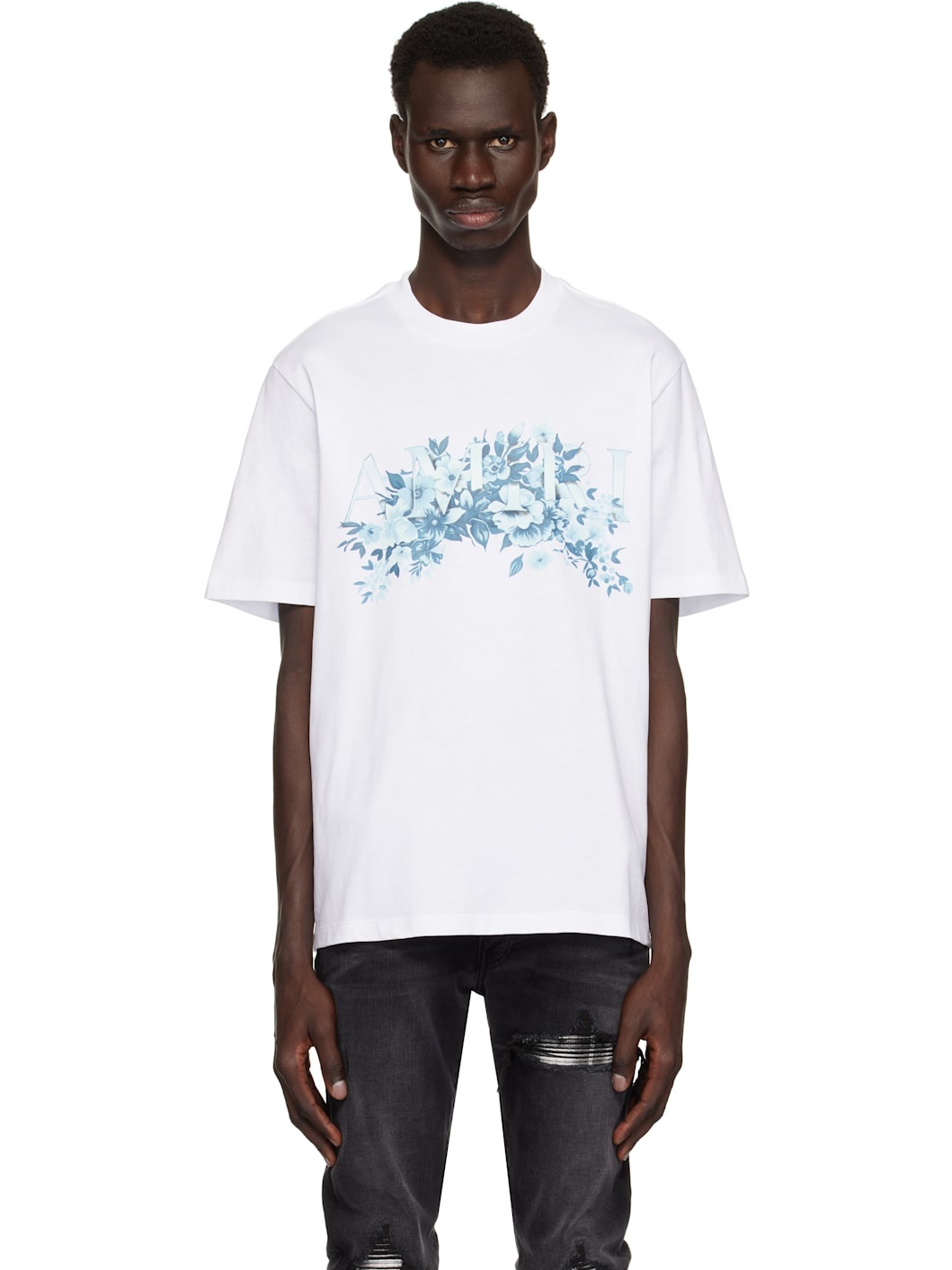 White 'Amiri' Garden T-shirt - 1