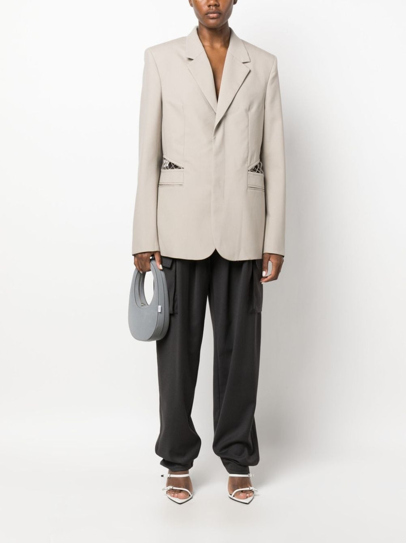 Dion Lee single-breasted wool blazer outlook