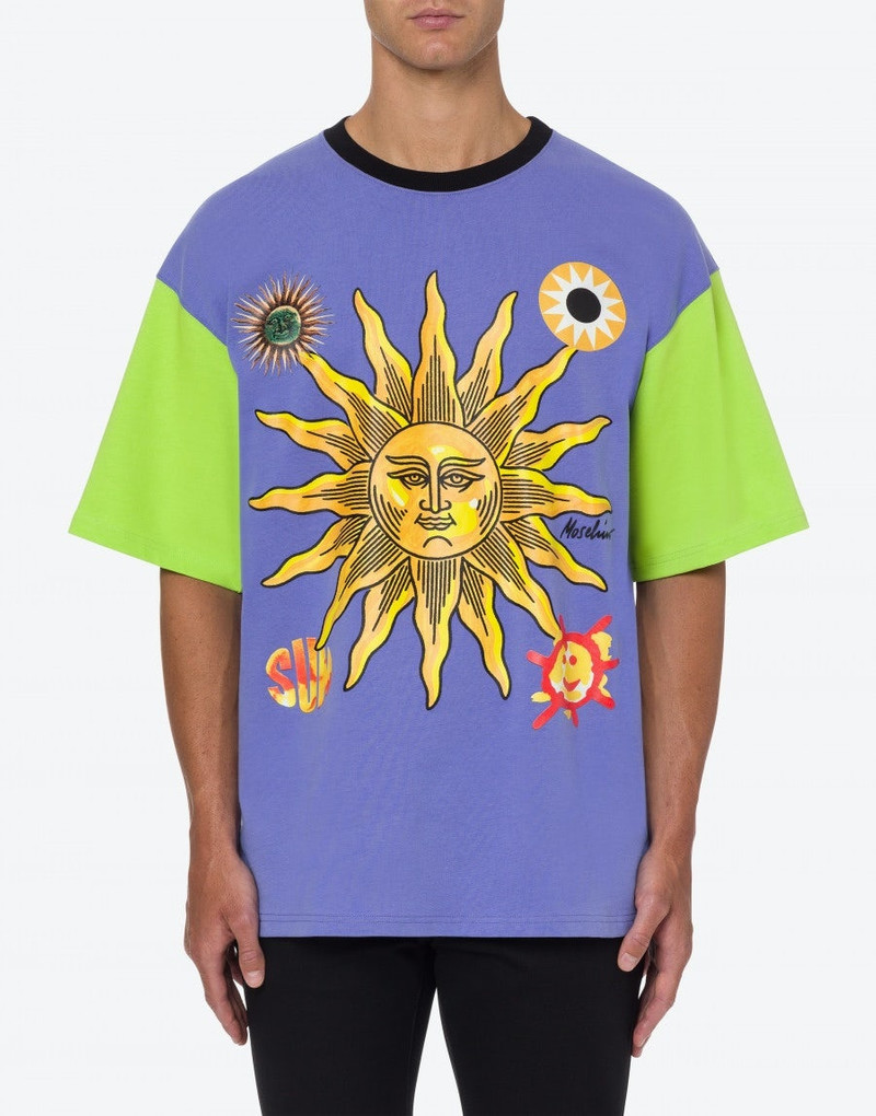 Moschino SUN SMILEY® THICK JERSEY T-SHIRT outlook