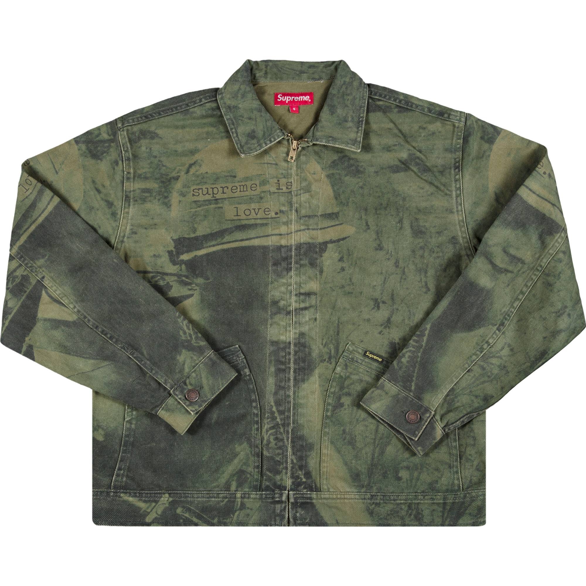 Supreme Is Love Denim Work Jacket 'Olive' - 1