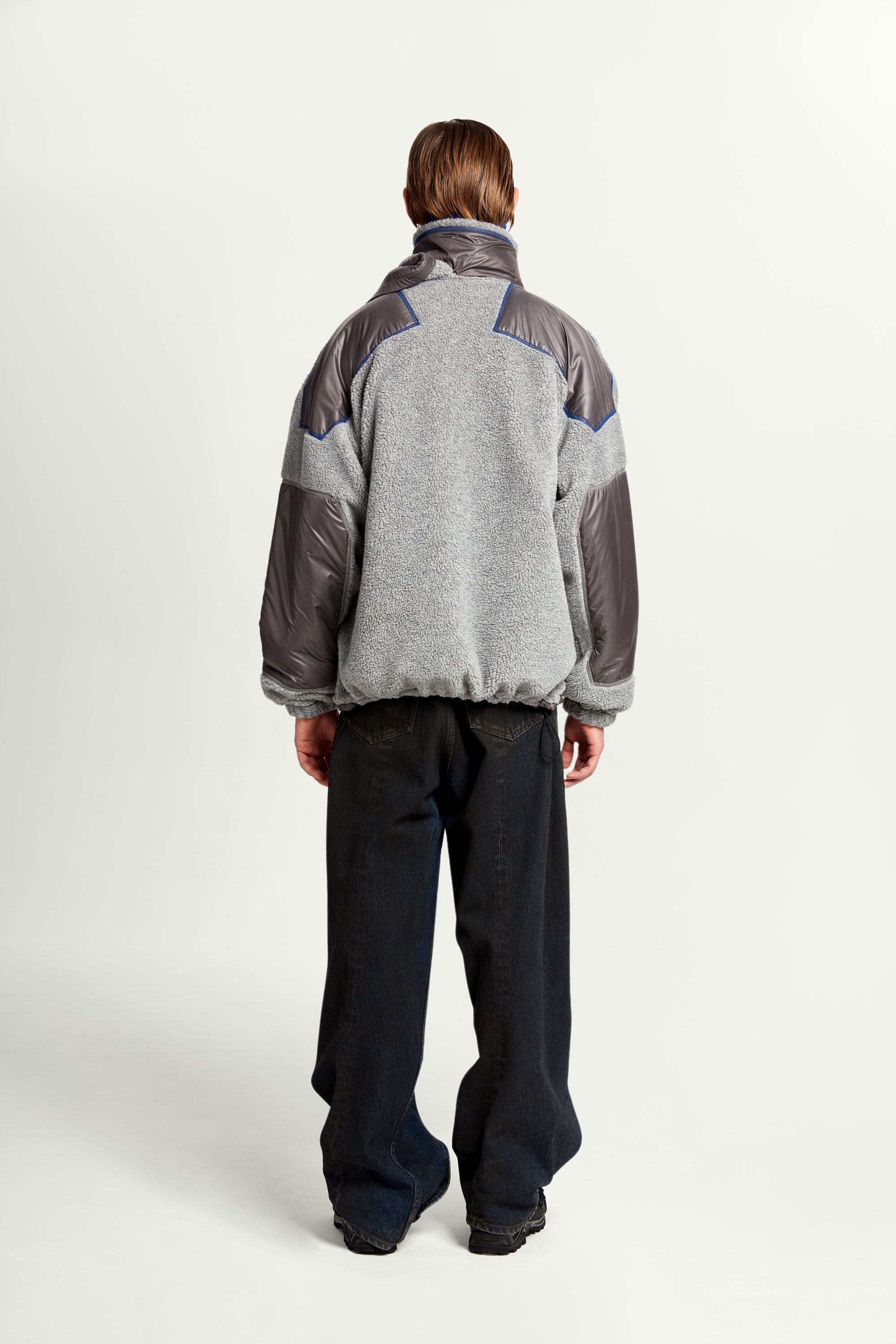 Double Collar Fleece Jacket - 9