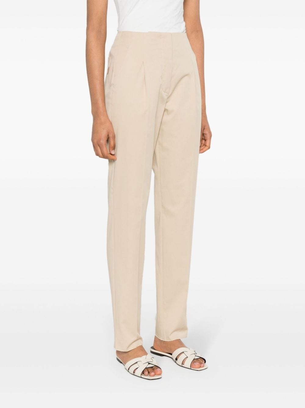 pleat-detailing trousers - 3