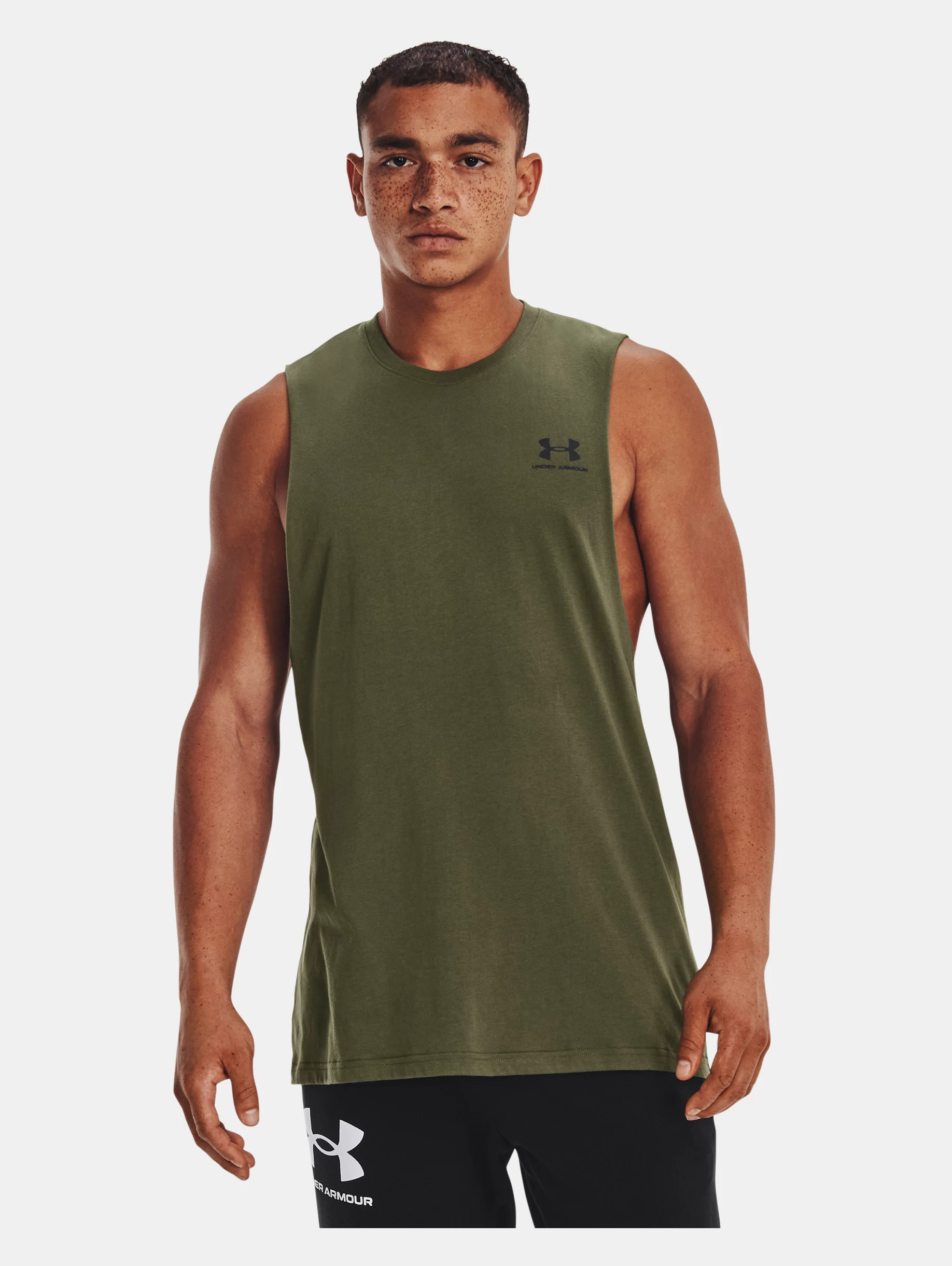 Men's UA Left Chest Cut-Off Tank - 2