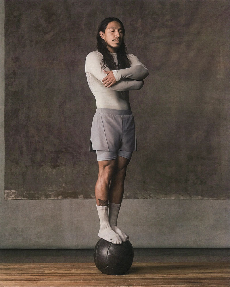 D4T TRAINING 2IN1 SHORTS DOVE GREY 3