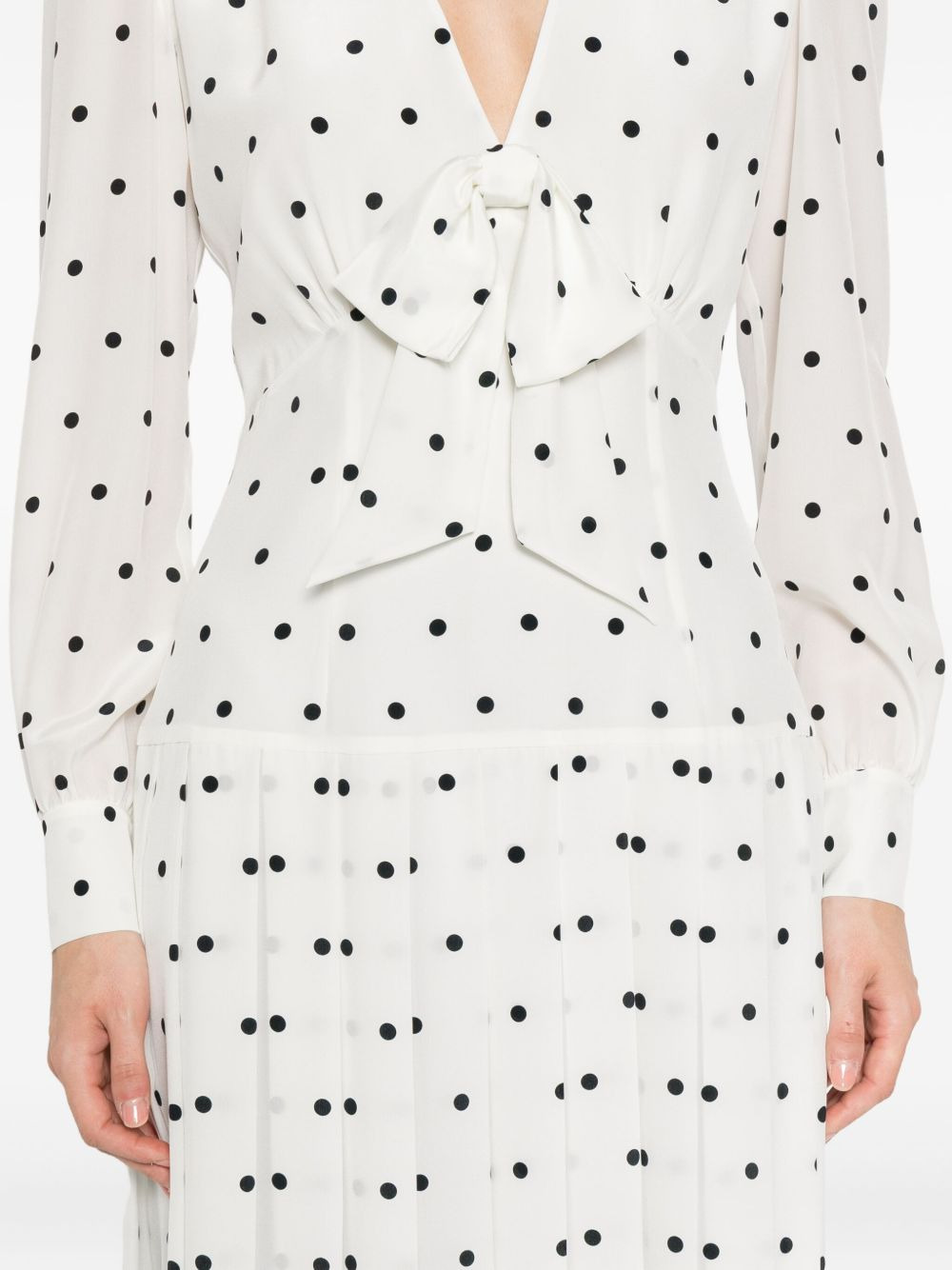 polka-dot midi dress - 5