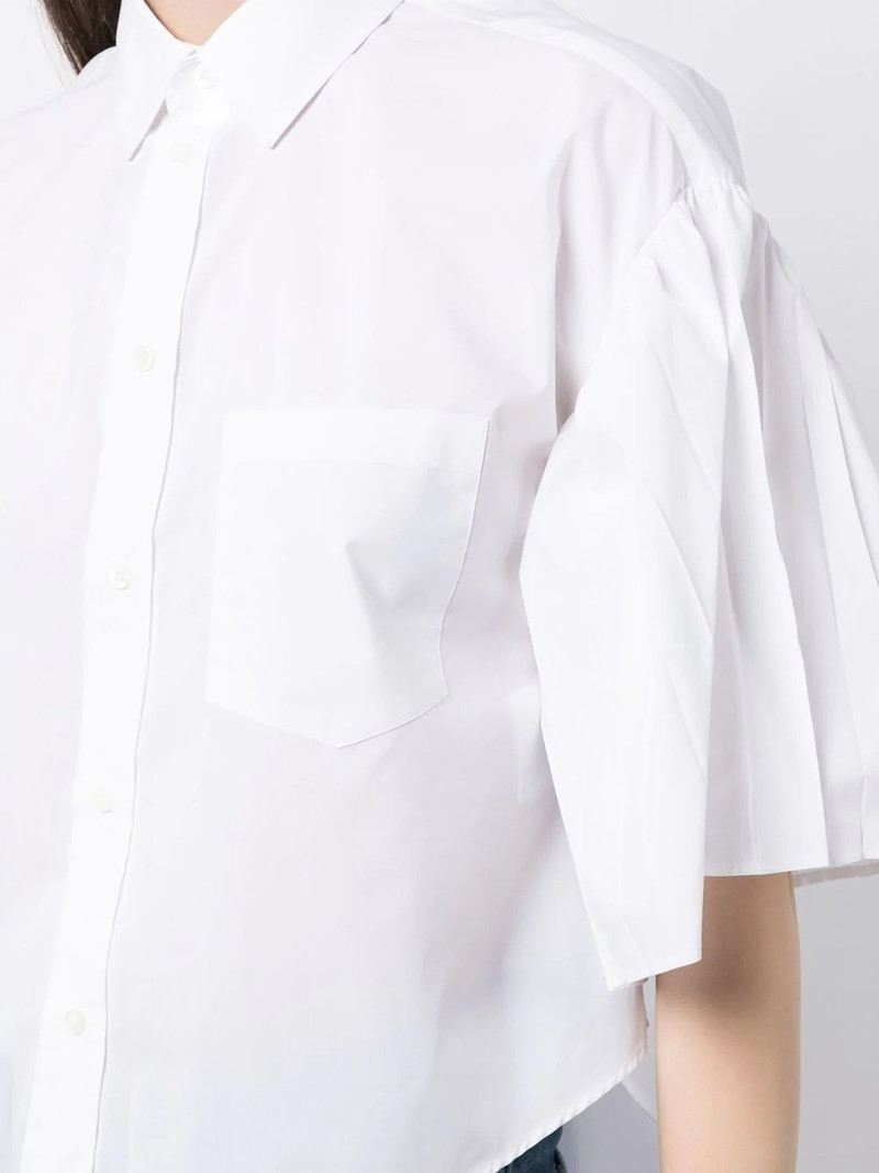 pleated-sleeve detail shirt 5