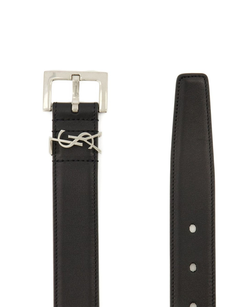 Cassandre logo leather belt 4