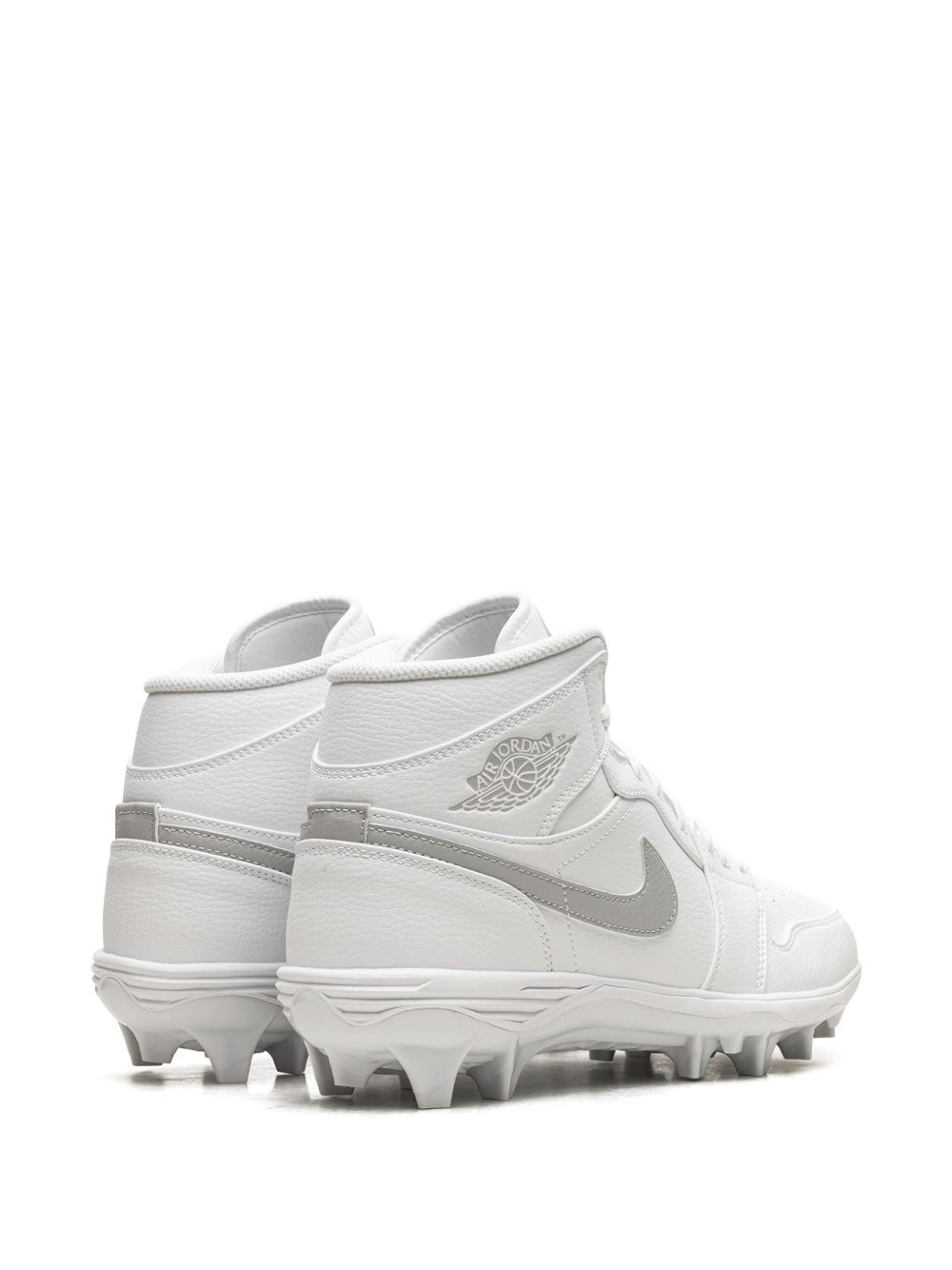 Jordan 1 Mid "White Grey Fog" cleats - 3