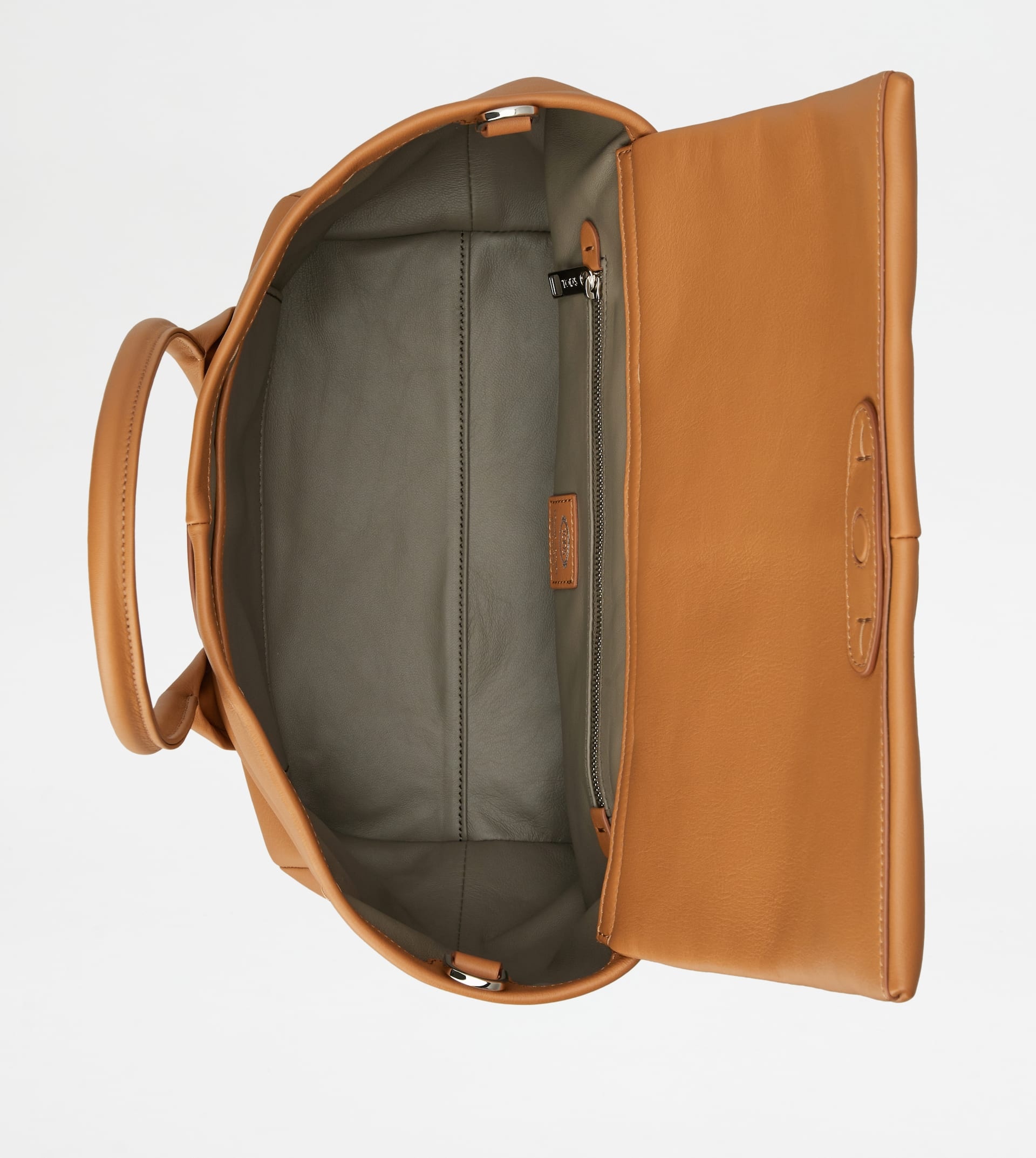 TOD'S DI BAG REVERSE IN LEATHER SMALL - BROWN - 5