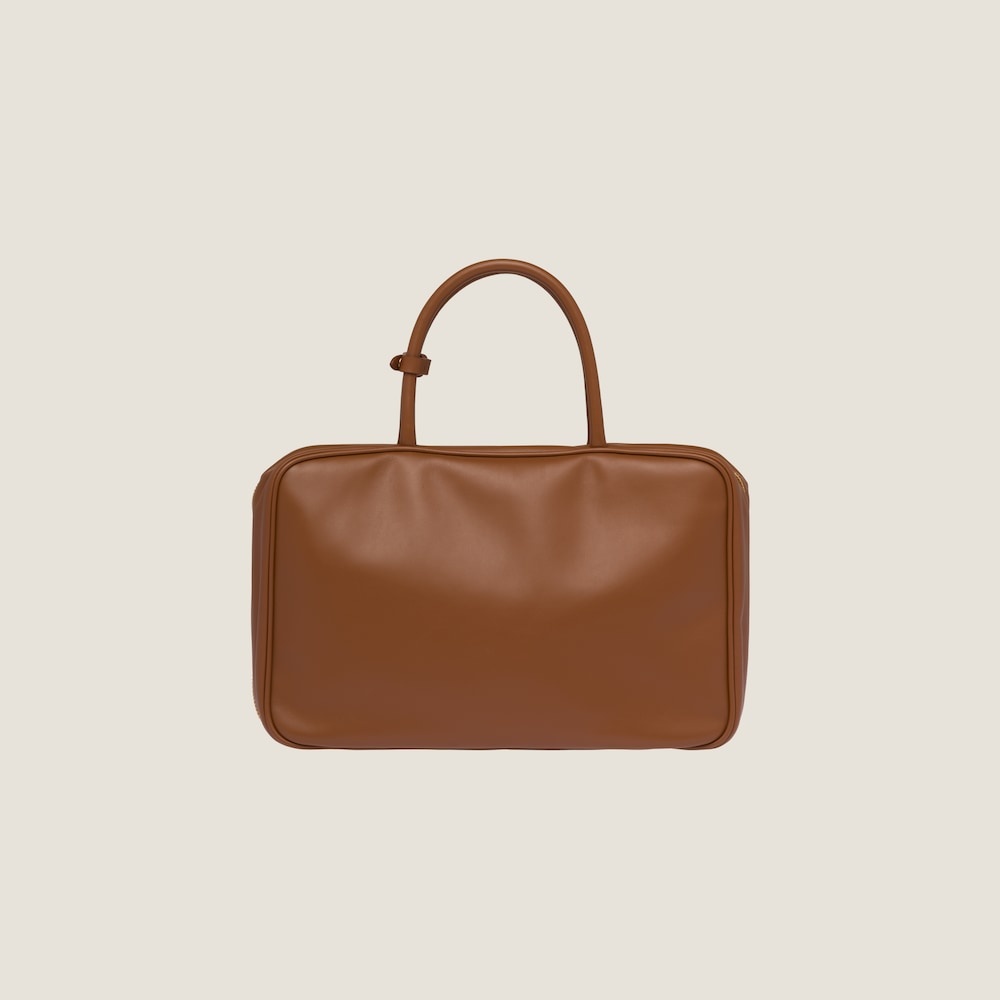 Leather top-handle bag - 3