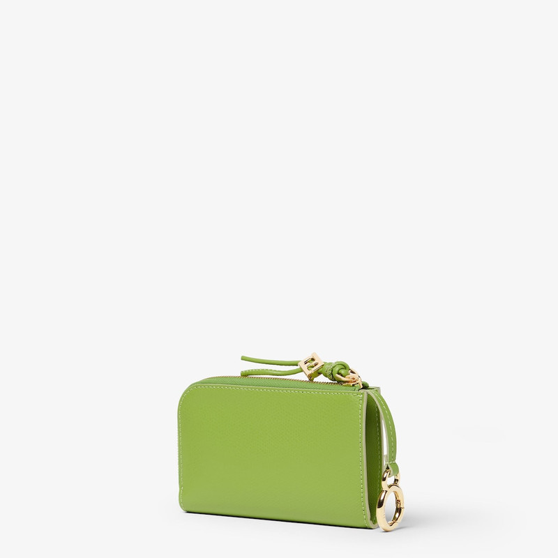 FF Diamonds Card Case Pouch Green leather card holder 3
