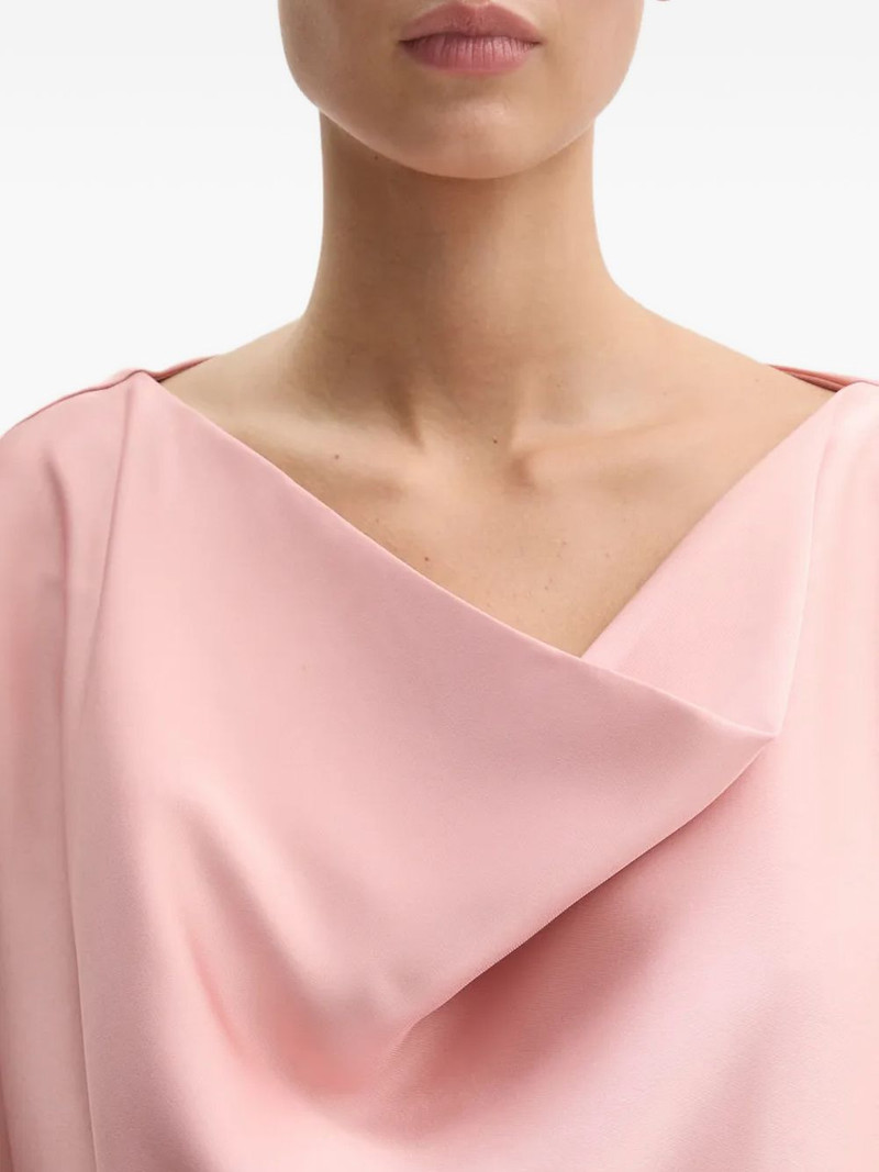 cowl-neck slit midi dress 5