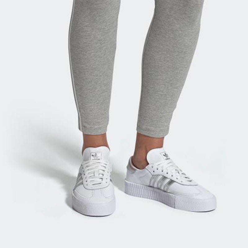 (WMNS) adidas Sambarose 'Cloud White Silver' EE9017 - 7