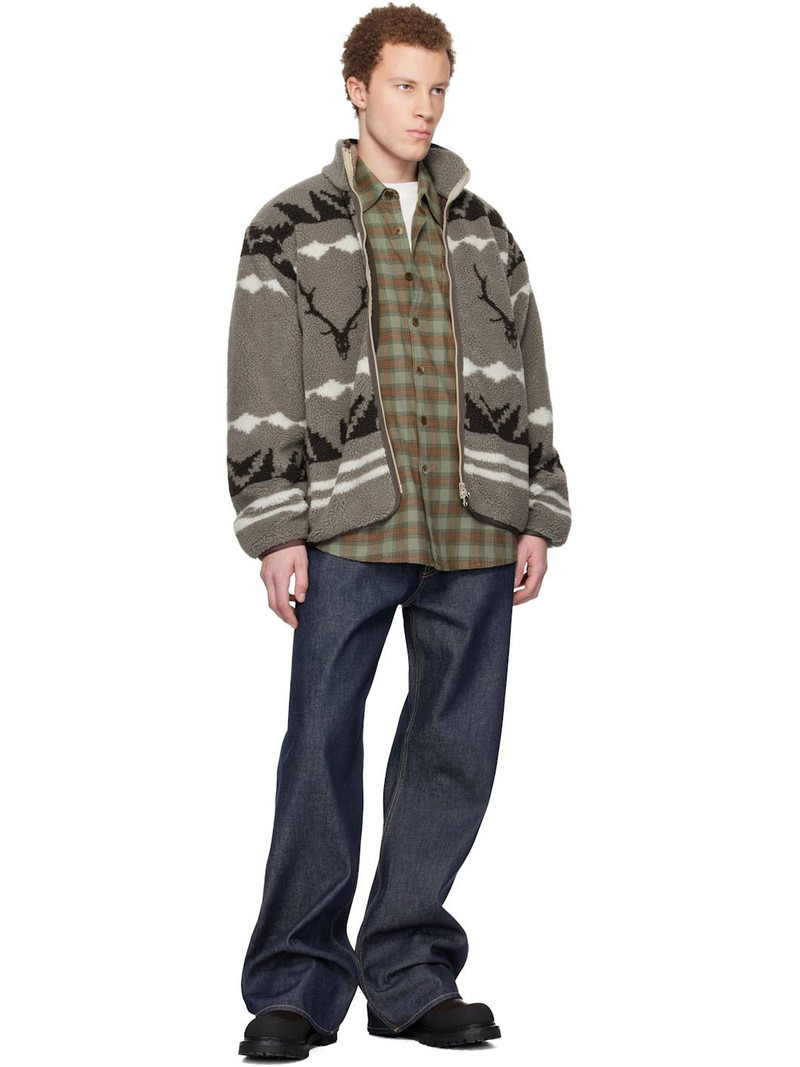 South2 West8 Taupe Piping Jacket outlook