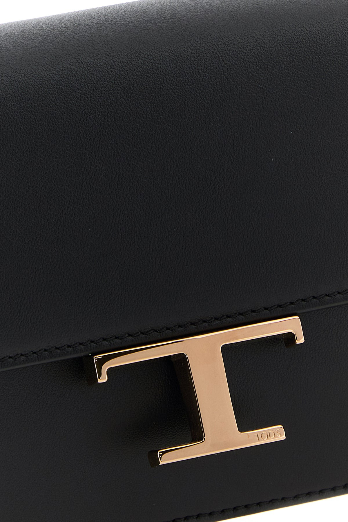 Black leather micro crossbody bag - 4