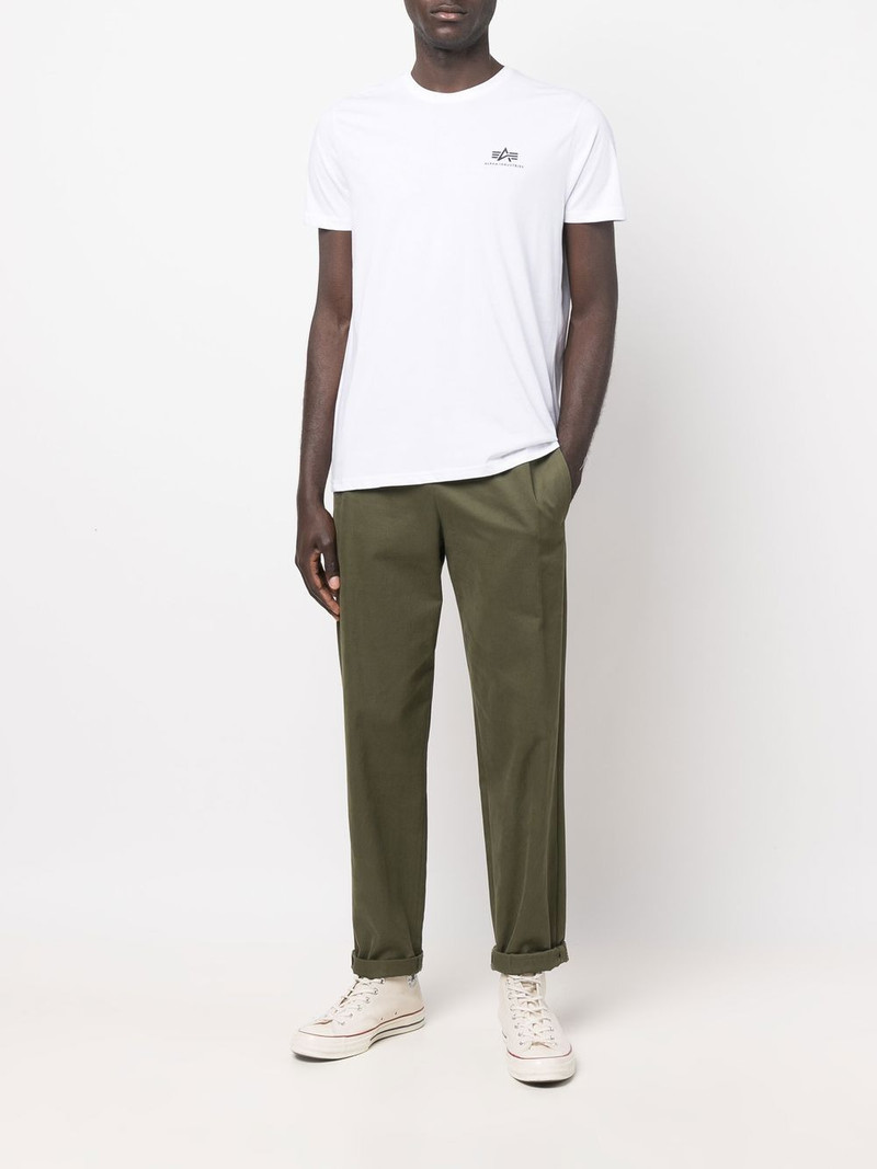 ALPHA INDUSTRIES logo-print cotton T-shirt outlook