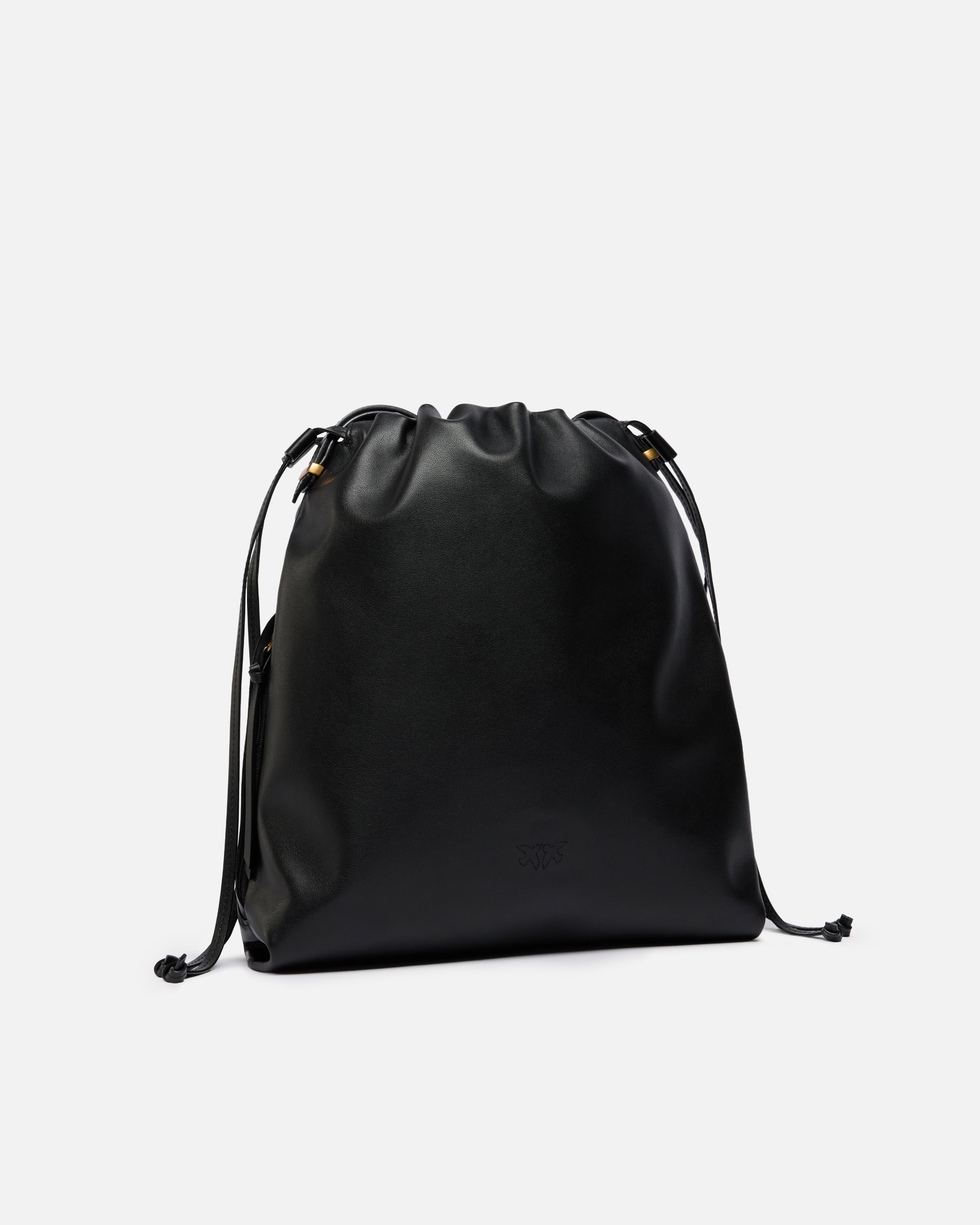 VERTICAL MEDIUM LEATHER SLOUCHY BAG - 2