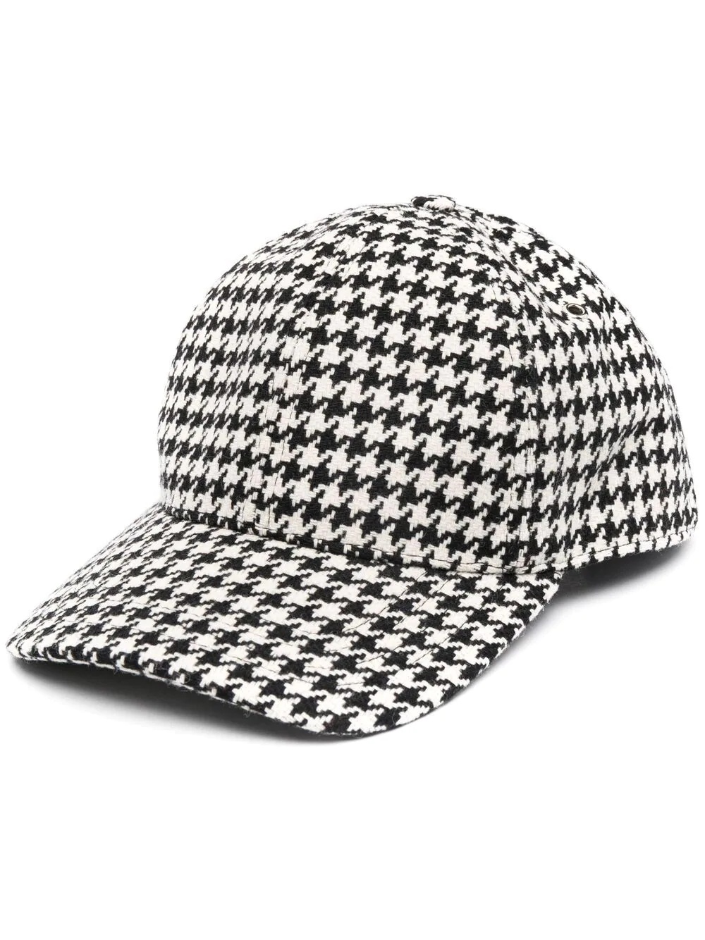 houndstooth print cap - 1