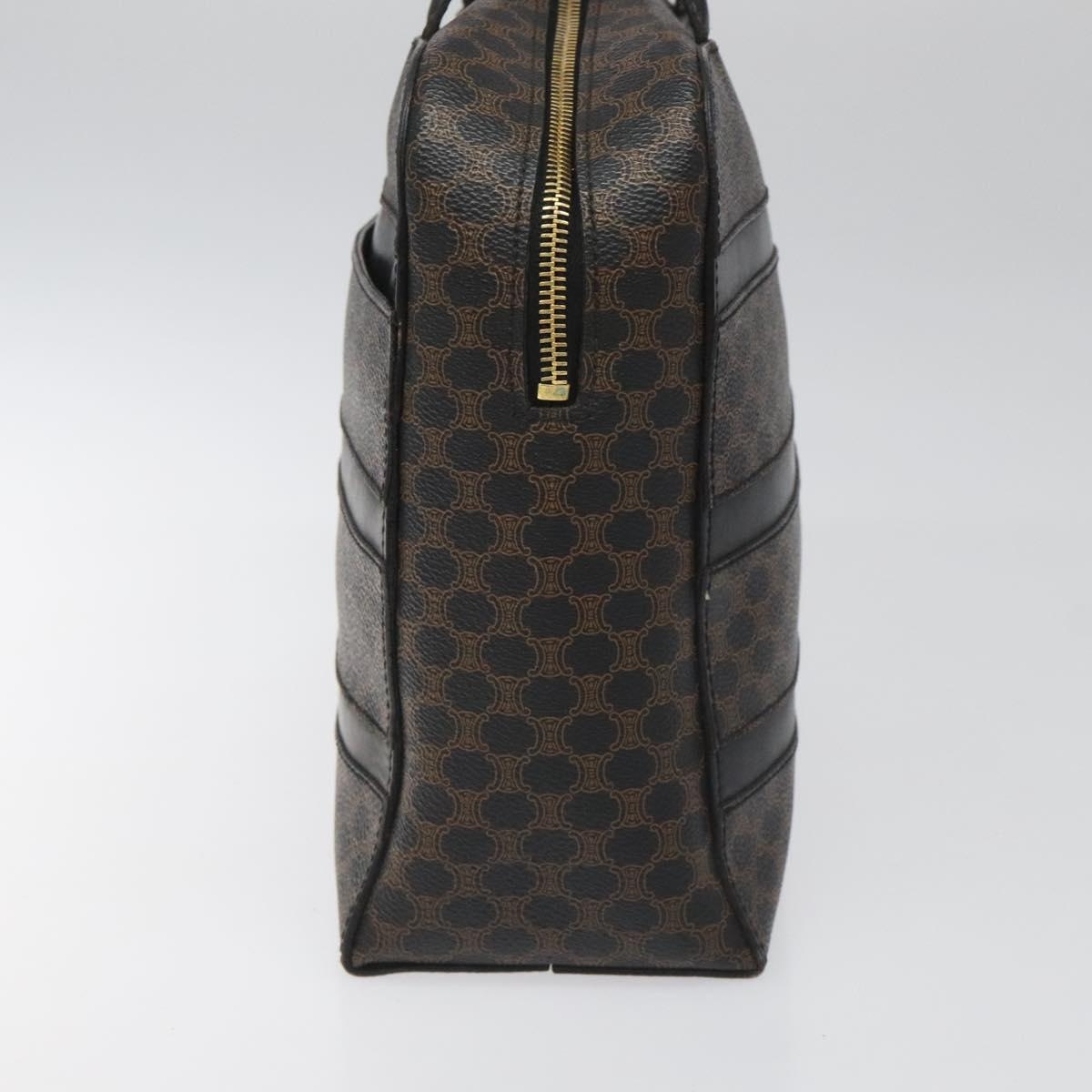 CELINE Macadam Canvas Hand Bag Pvc Leather Black - 4