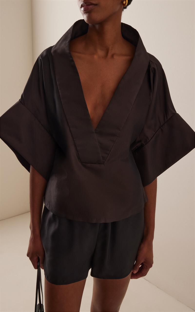 KALLMEYER Winslow Silk Top brown outlook