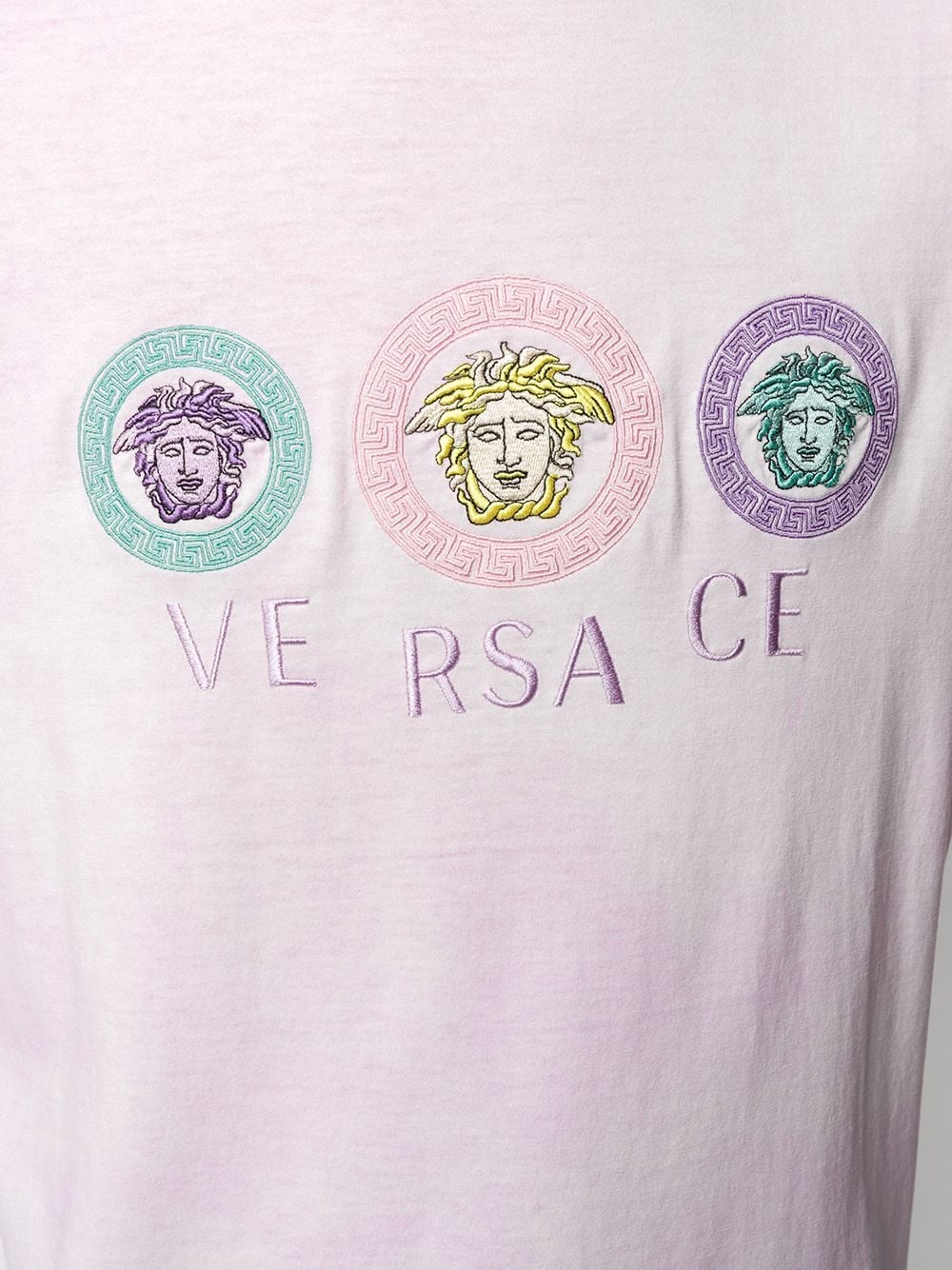 embroidered medusa logo T-shirt - 5