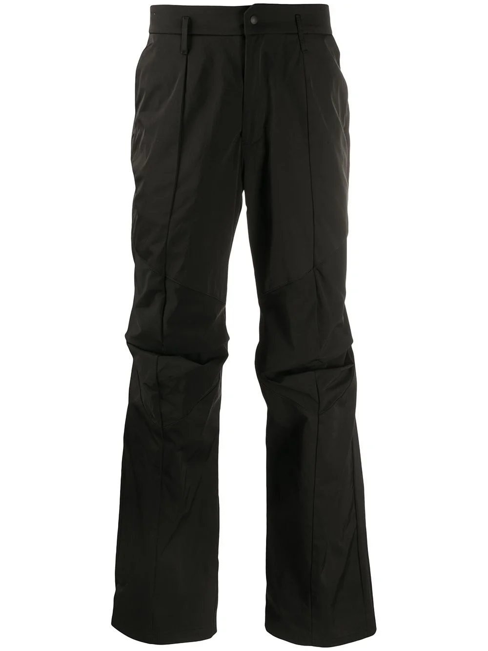 panelled straight-leg trousers - 1