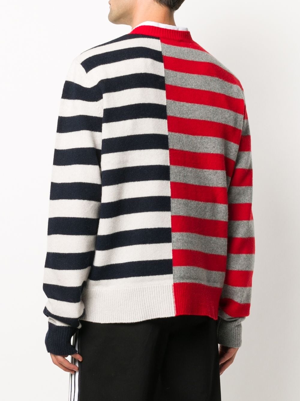 colour-block striped jumper - 4