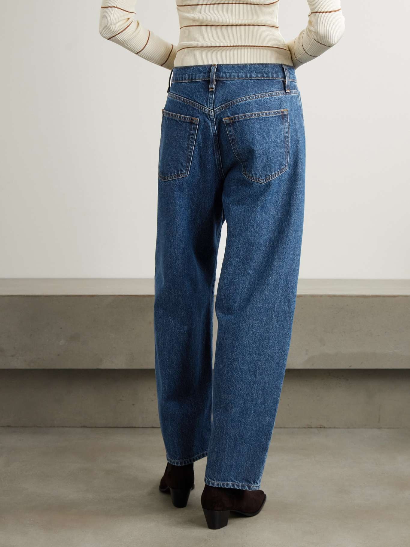 Low Slung Barrel boyfriend jeans Mid denim - 4