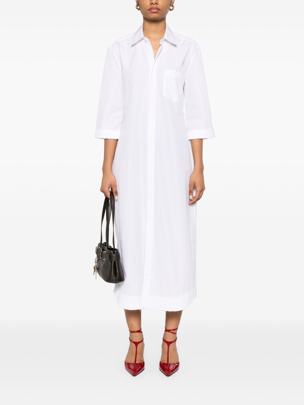 cotton midi dress - 2