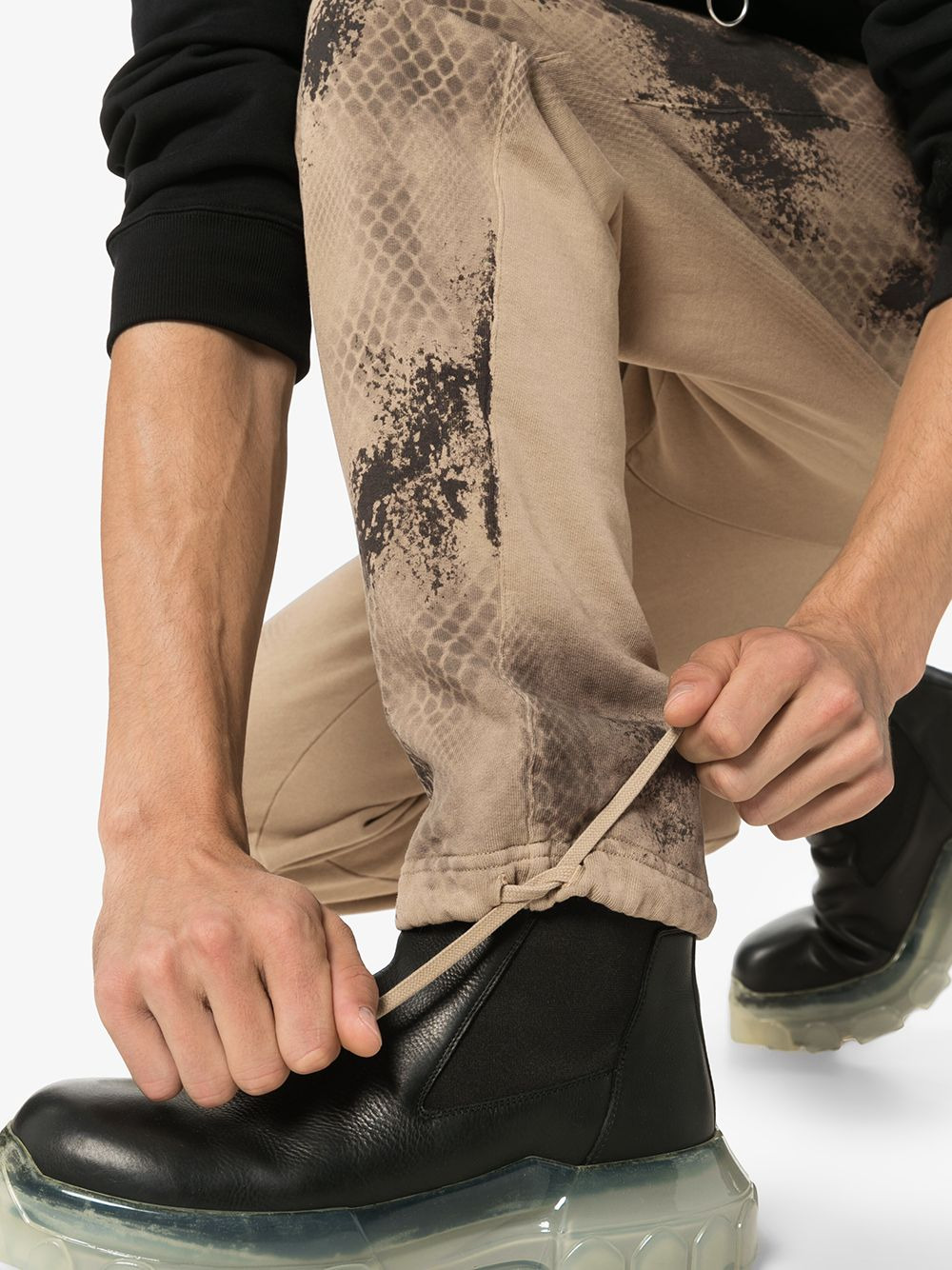 abstract printed track pants - 5