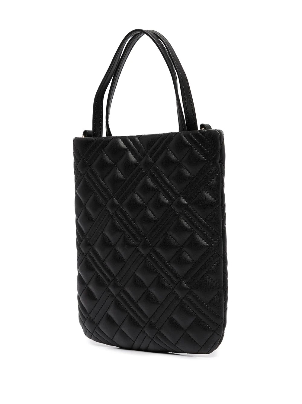 quilted-finish crossbody bag - 3