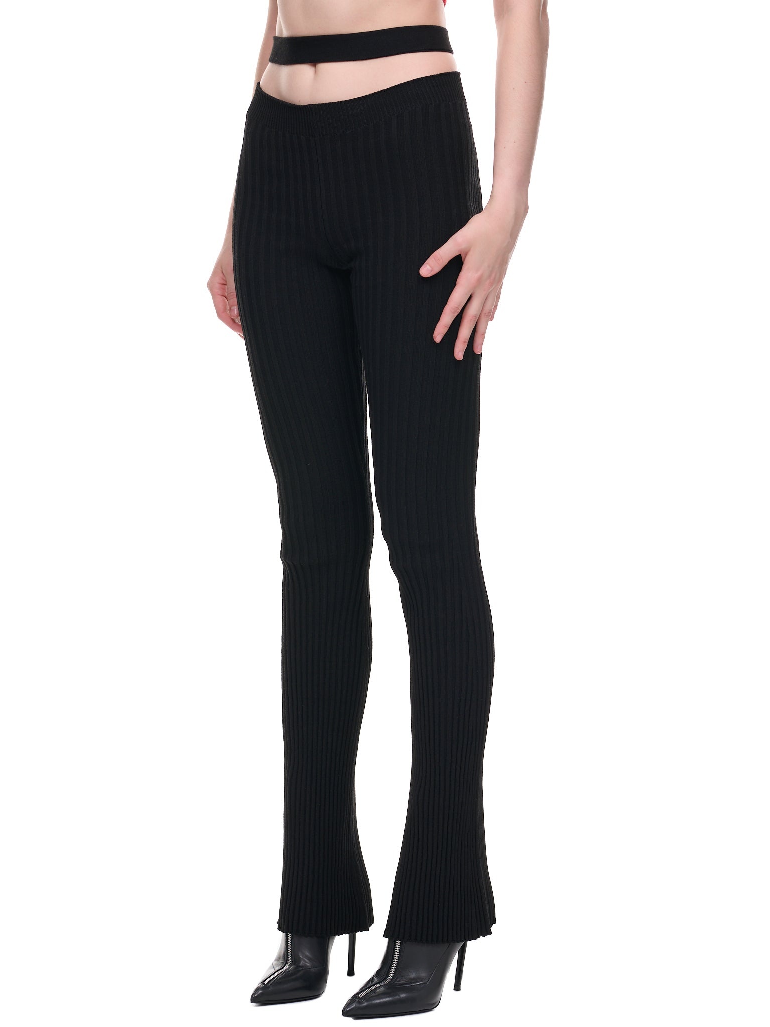 Knit Flare Pants - 2
