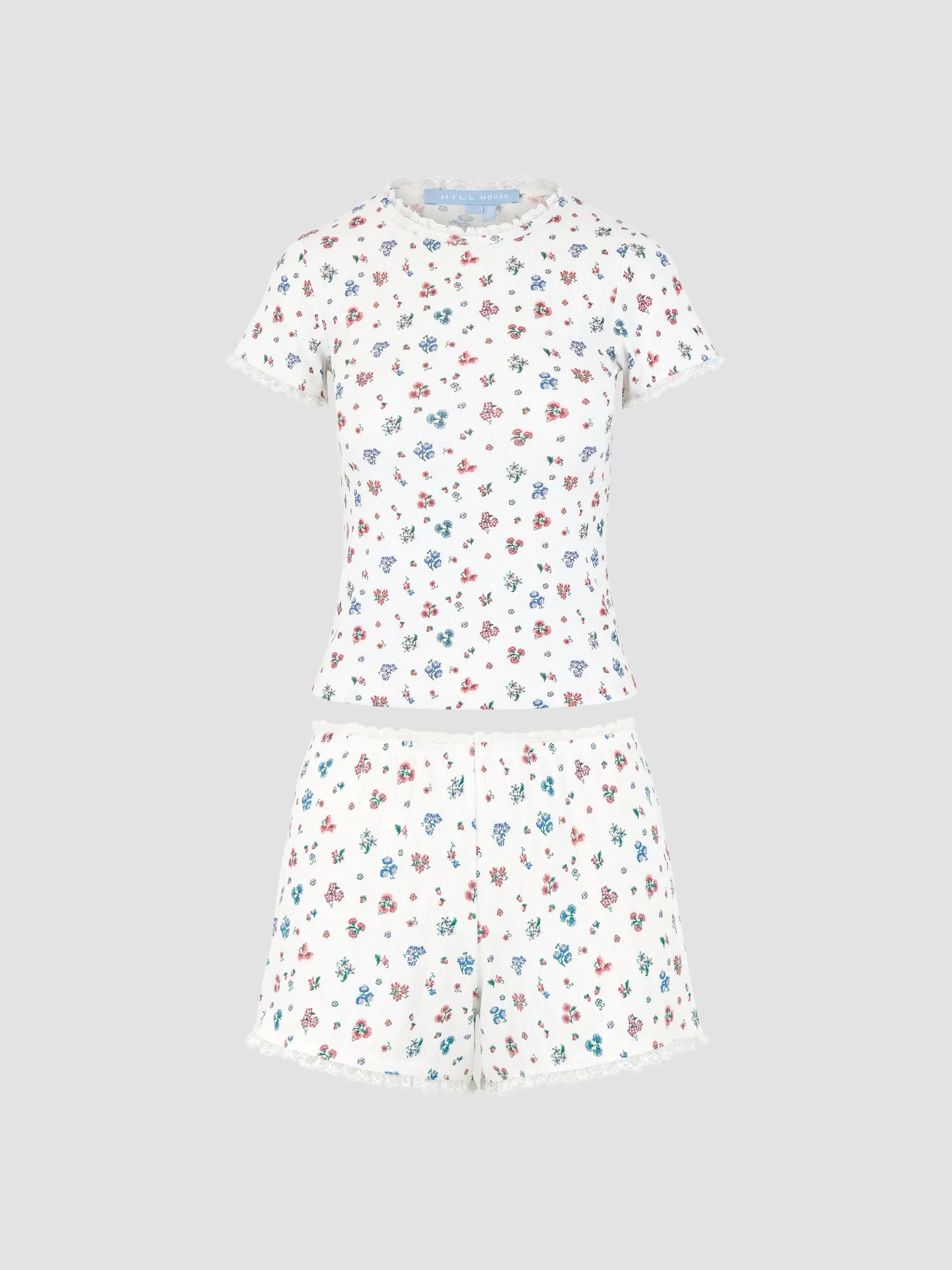 Women's The Coco Pointelle Pajama Set - Winter Posy - 1