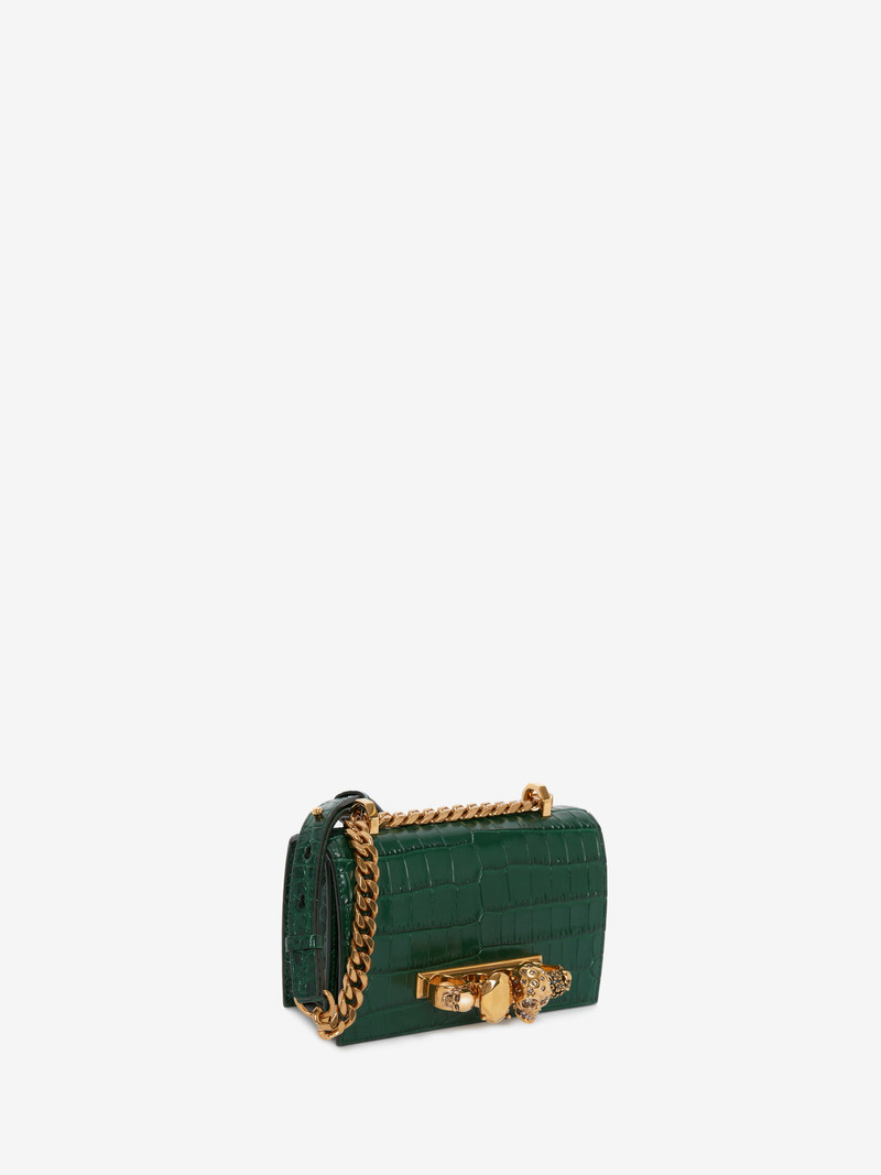 Alexander McQueen Women's Mini Jewelled Satchel in Emerald outlook