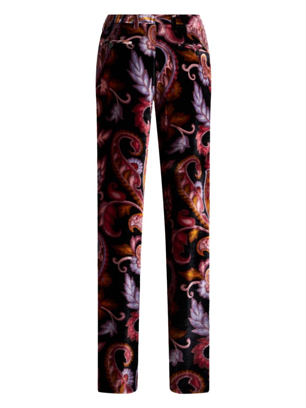paisley velvet trousers - 7