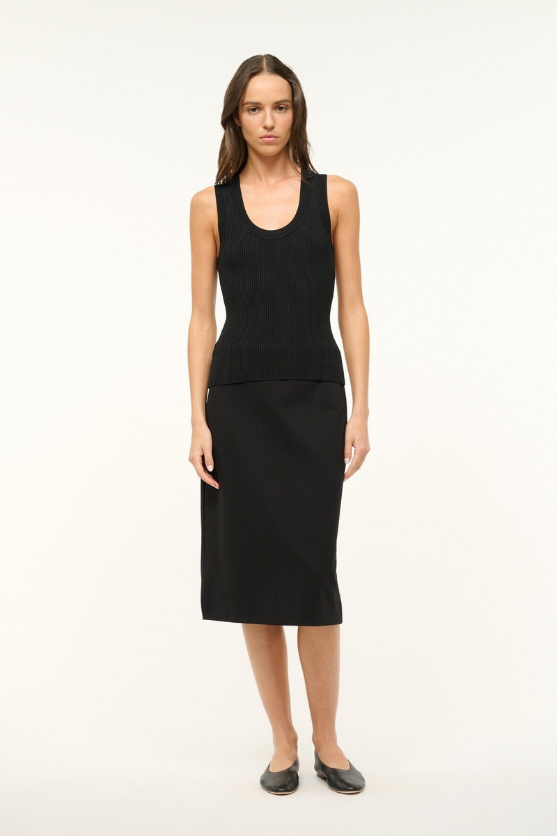 STAUD JULIETTE TOP BLACK 3