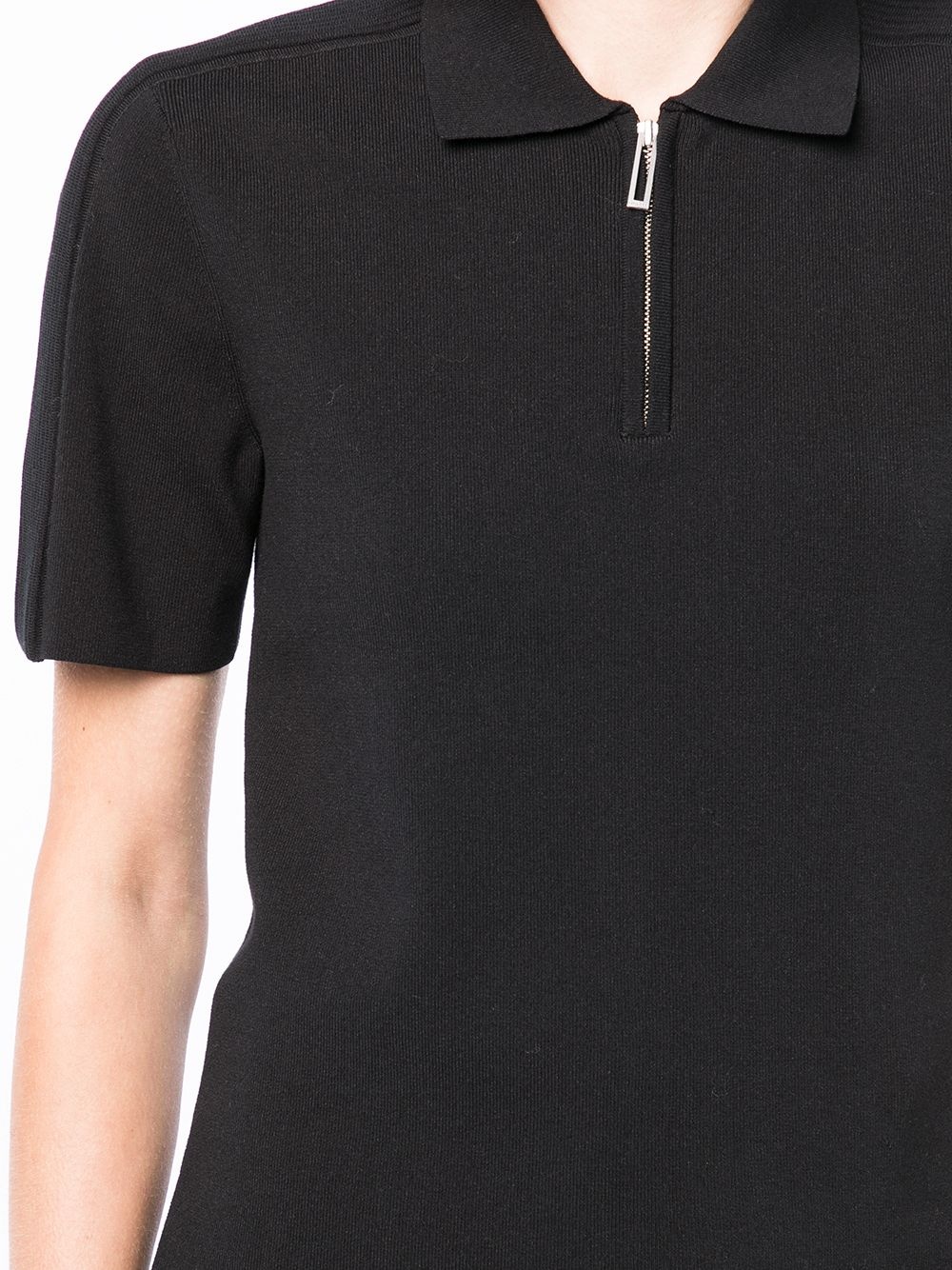half-zip short-sleeved polo top - 5