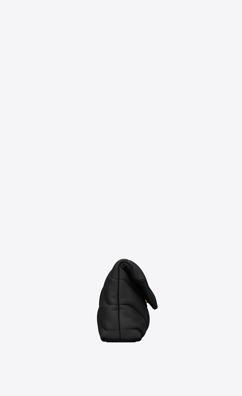 puffer small pouch in quilted lambskin 4