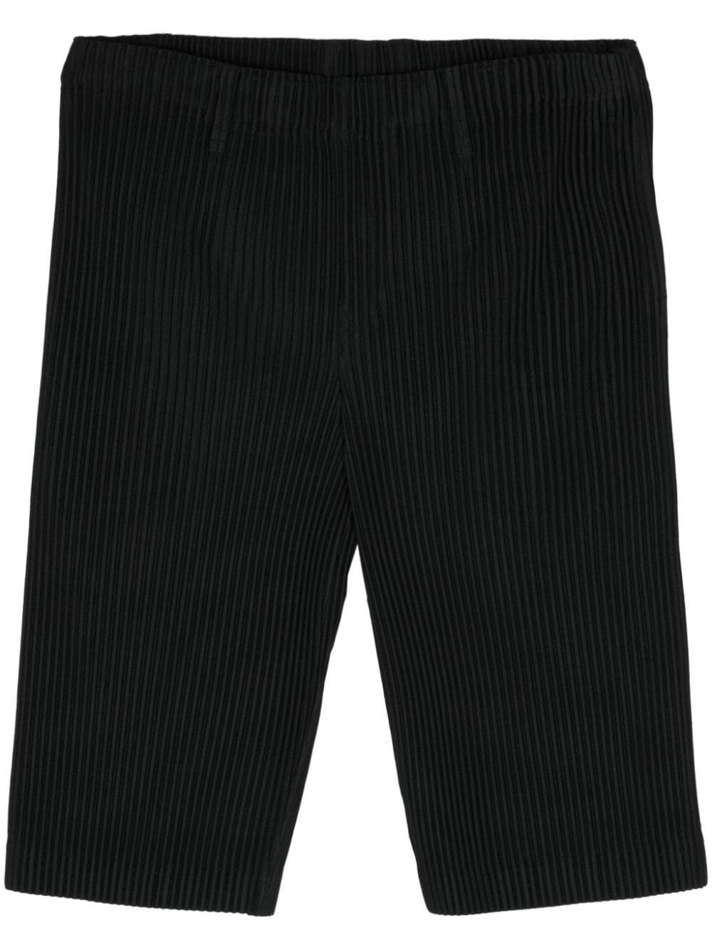 plissé-effect tailored shorts - 1