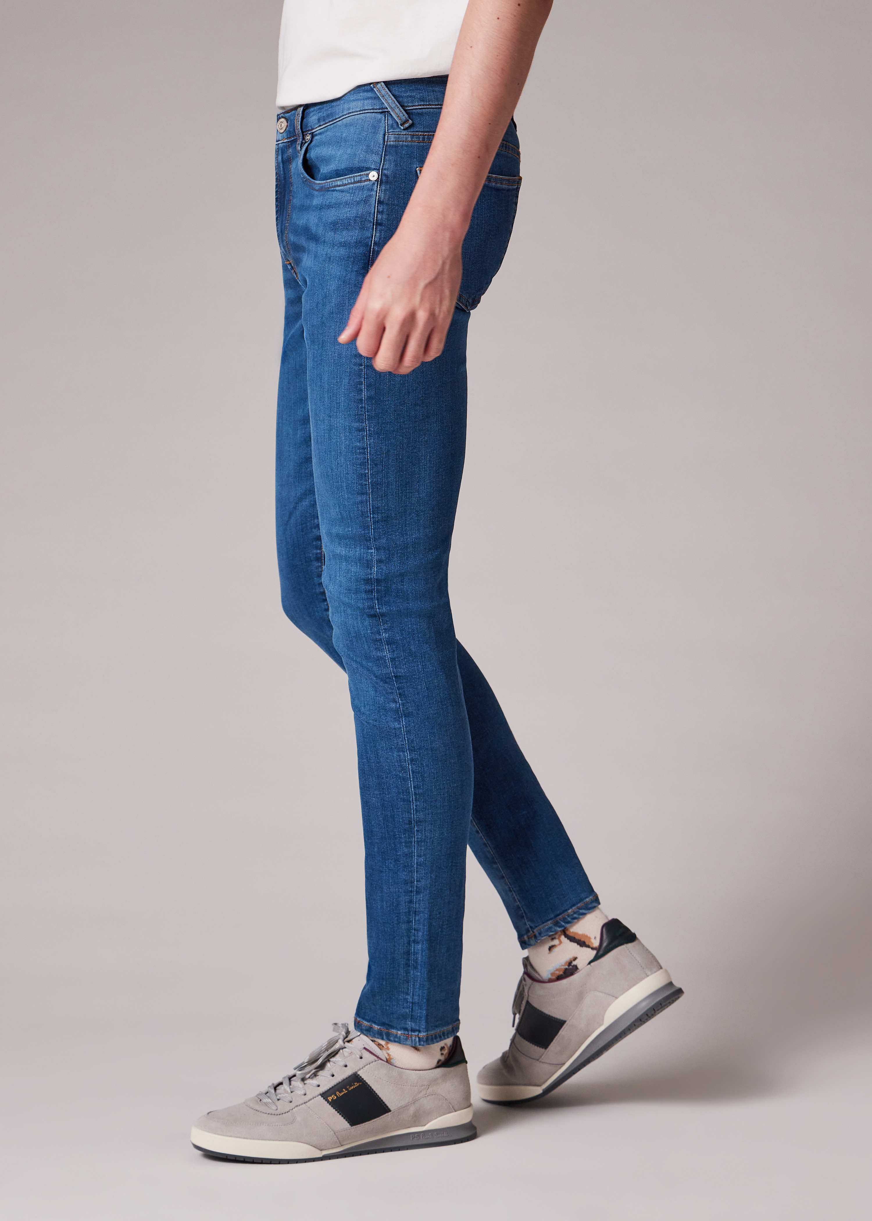 Slim-Fit Blue Wash 'Organic Reflex Stretch' Jeans - 4