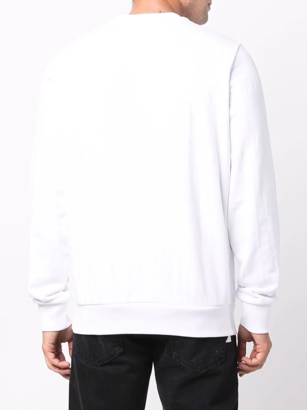 logo-print cotton-blend sweatshirt - 4