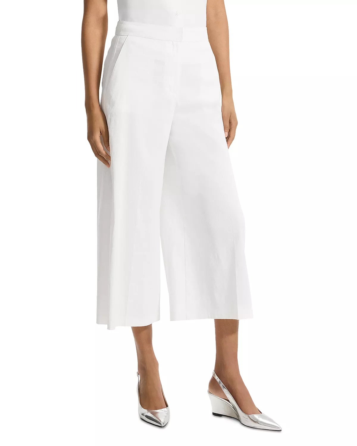 Terena Linen Blend Cropped Pants - 5