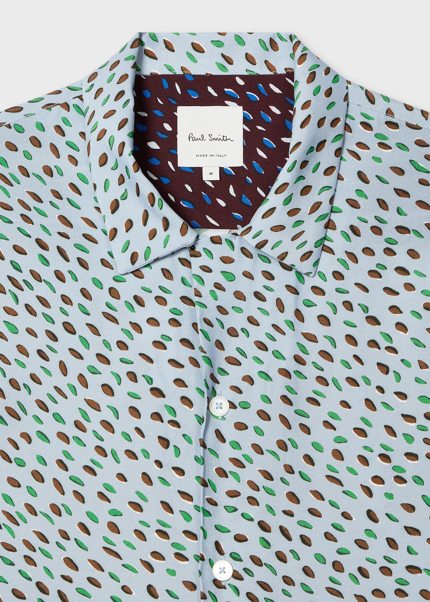 Light Blue 'Screen Dance' Print Short-Sleeve Shirt - 3