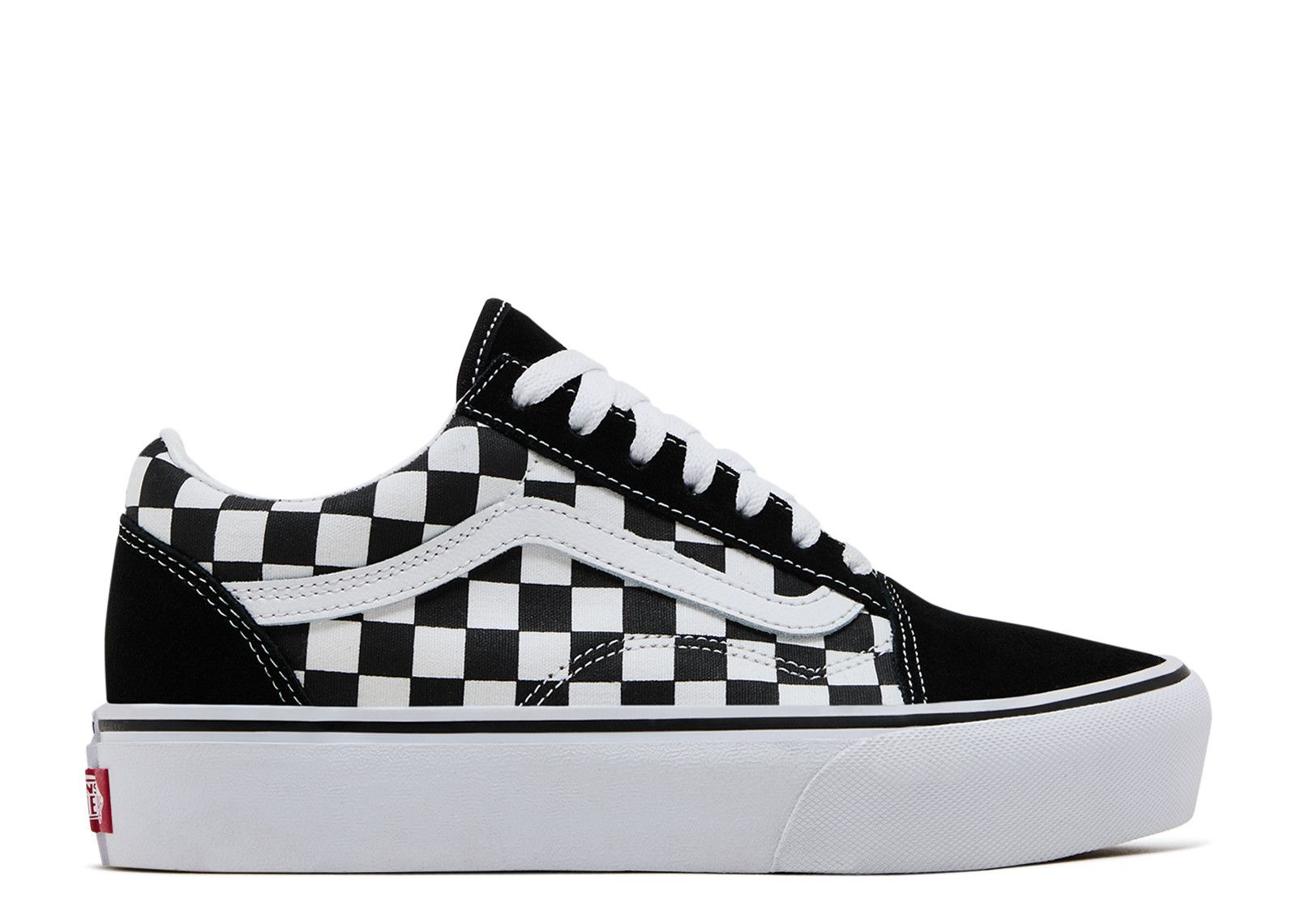 OLD SKOOL PLATFORM 'BLACK WHITE CHECKERBOARD' - 1