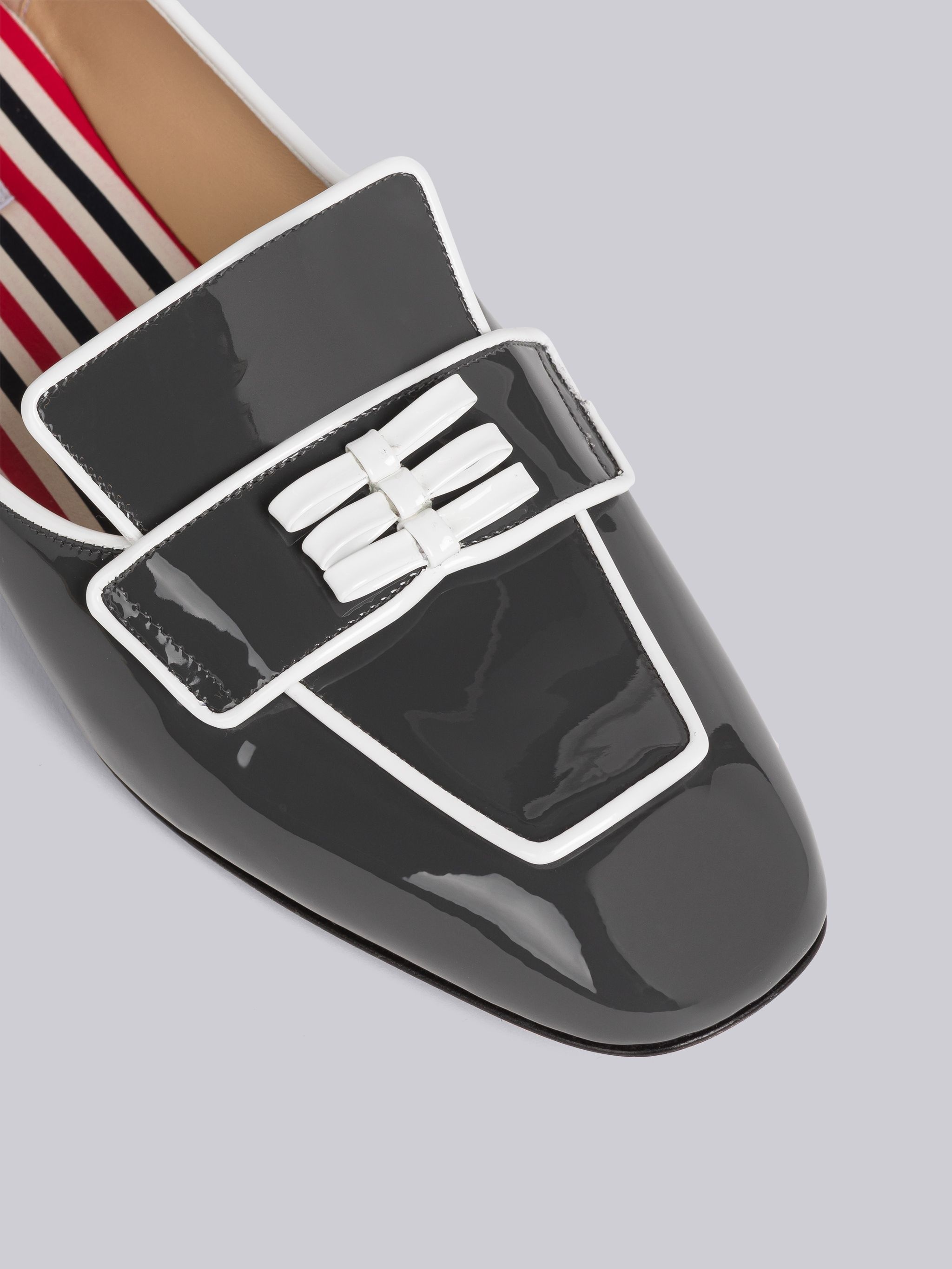 Soft Patent Leather 3-Bow Loafer - 2